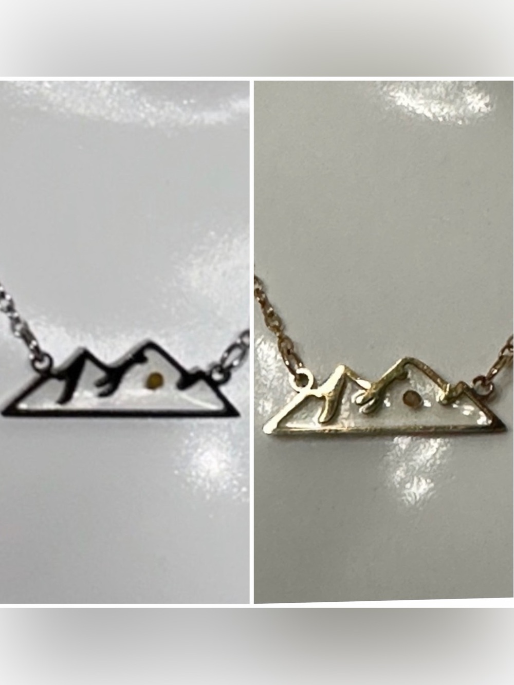 Listing For @-TerraCottaLABtq - Mountain Range Pendant Necklaces -